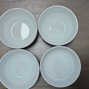 Fitz and Floyd Everyday White Porcelain Bowls Set